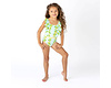 Ruffle Shoulder One Piece Swimsuit