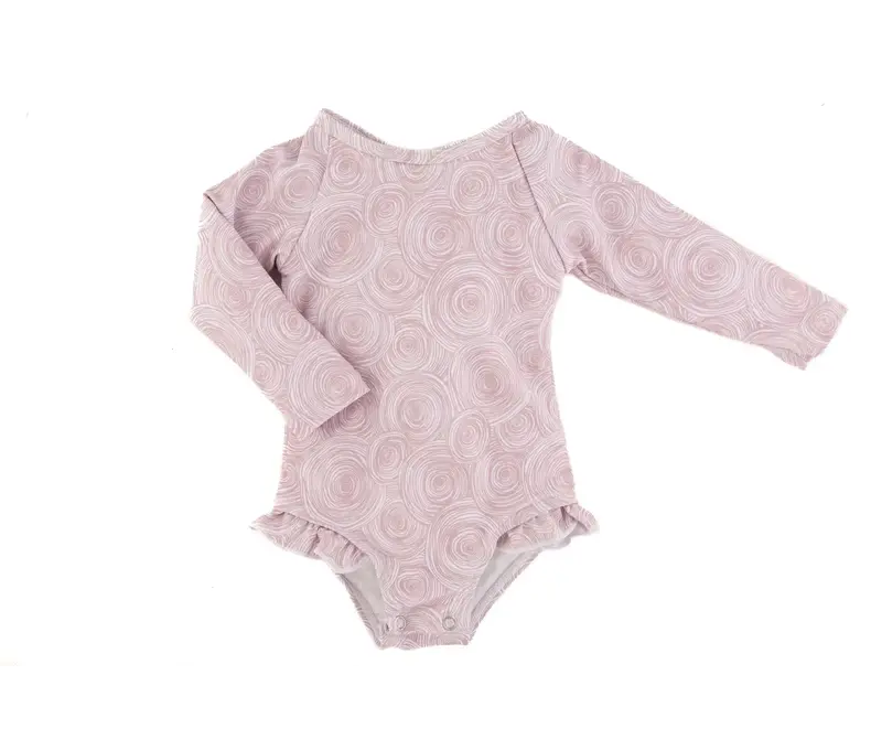 The "Rose" Ruffle Rashguard Suit