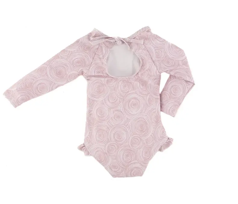 The "Rose" Ruffle Rashguard Suit
