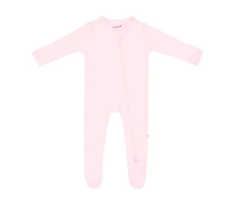 Zippered Footie in Sakura or Wisteria