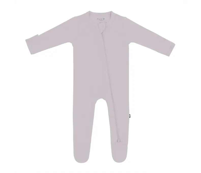 Zippered Footie in Sakura or Wisteria