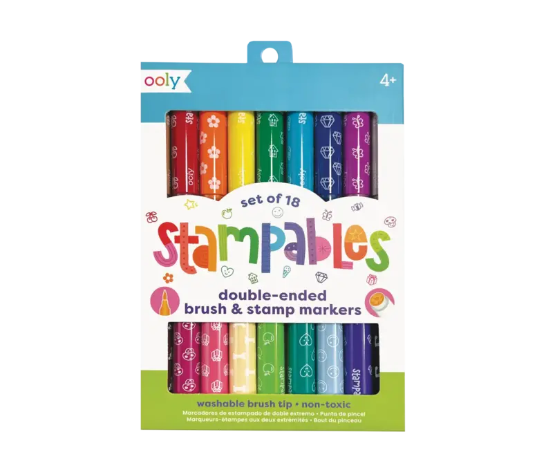 Stampables Double Ended Stamp & Brush Markers