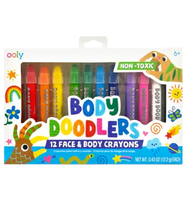 Body Doodlers Face & Body Crayons