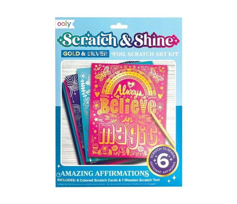 Scratch and Shine Foil Art