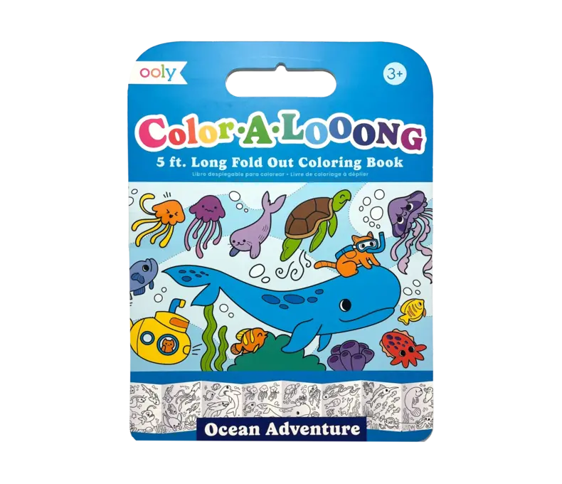 Color-A-Looong Fold Out Kids Coloring Book