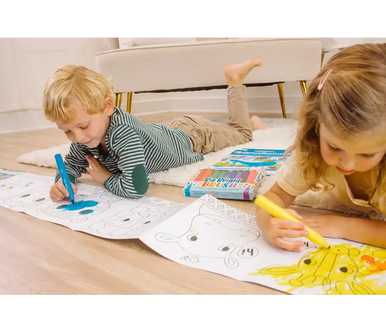 Color-A-Looong Fold Out Kids Coloring Book
