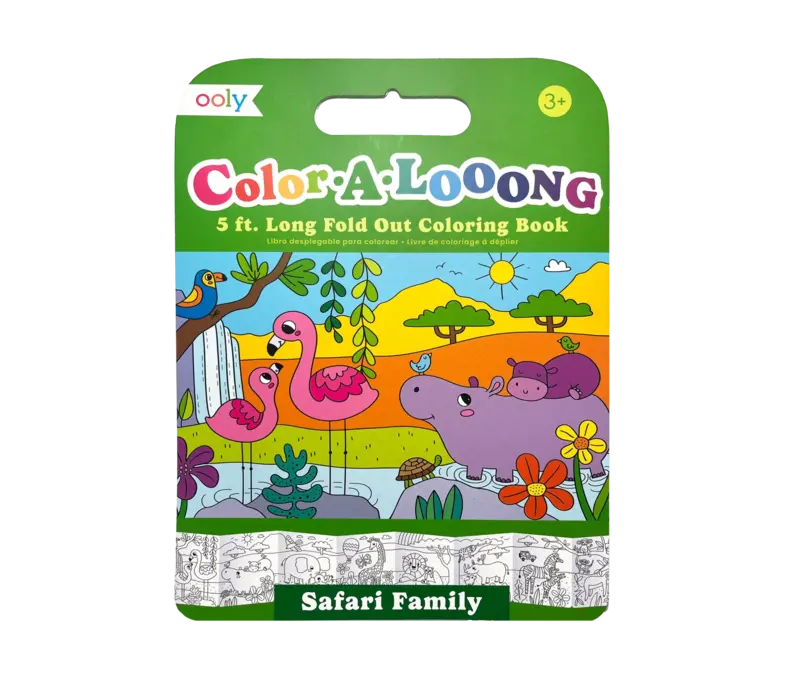 Color-A-Looong Fold Out Kids Coloring Book