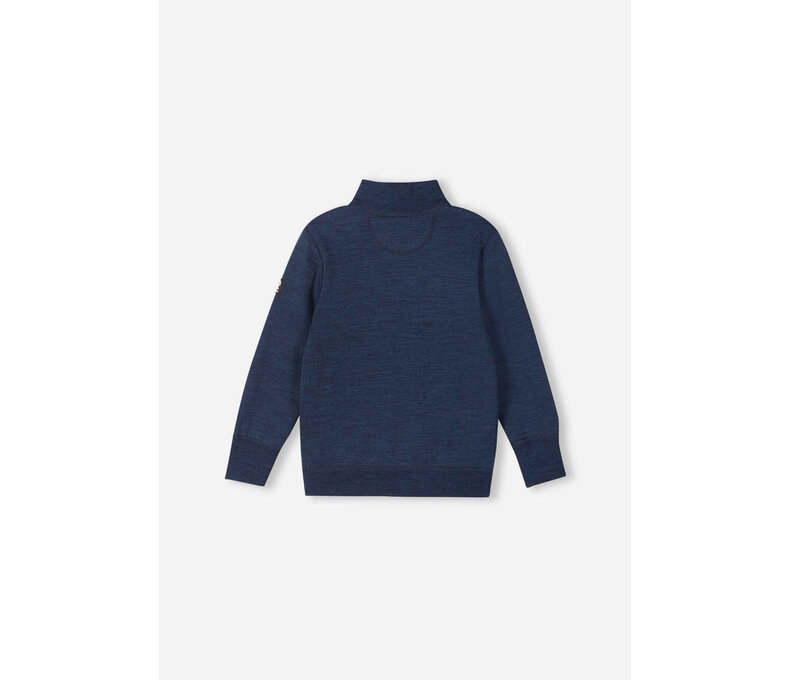 Merino Wool Full-Zip Sweater - Mahin