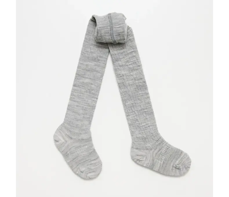 Kids Merino Wool Cable Tights