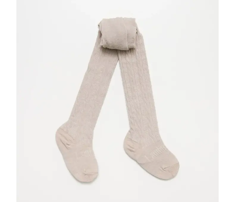 Kids Merino Wool Cable Tights