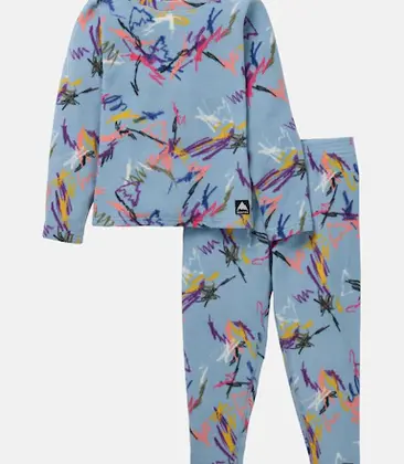 Toddler Fleece Set in Scribble Blue or Black