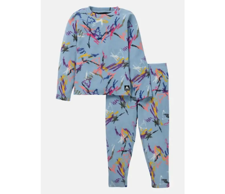 Toddler Fleece Set in Scribble Blue or Black