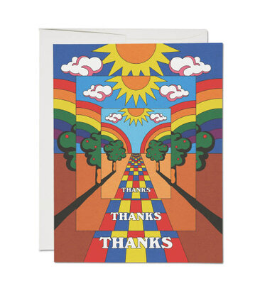 Mirrored Thanks Thank You Cards Boxed Set