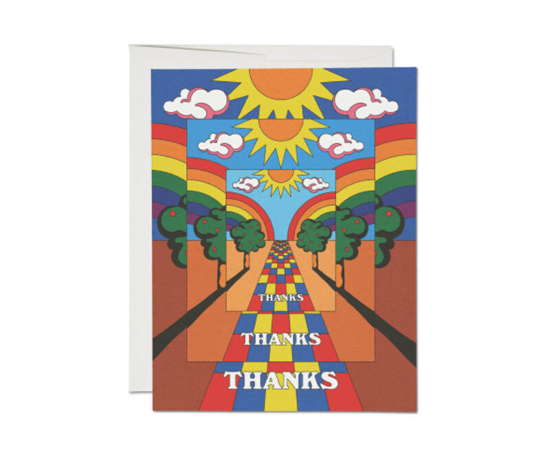 Mirrored Thanks Thank You Cards Boxed Set
