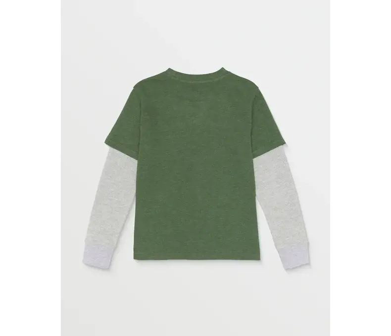 Little Boys Stone Patch Twofer Long Sleeve