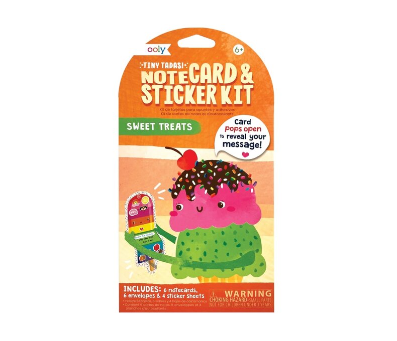 Tiny Tadas! Note Cards & Sticker Set