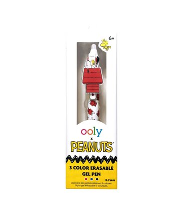 OOLY x Peanuts 3 Color Erasable Gel Pen