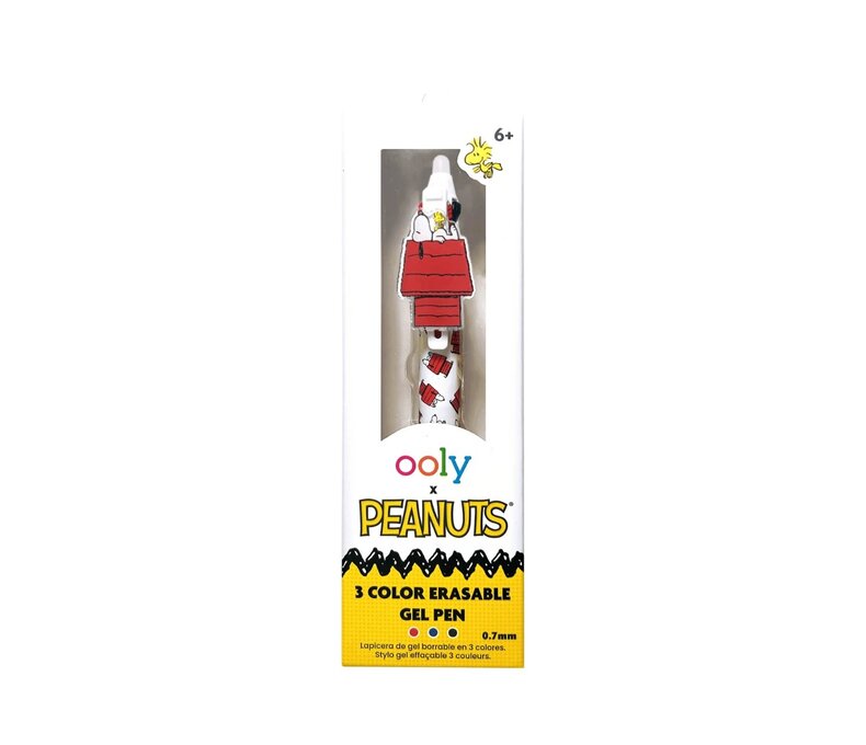 OOLY x Peanuts 3 Color Erasable Gel Pen