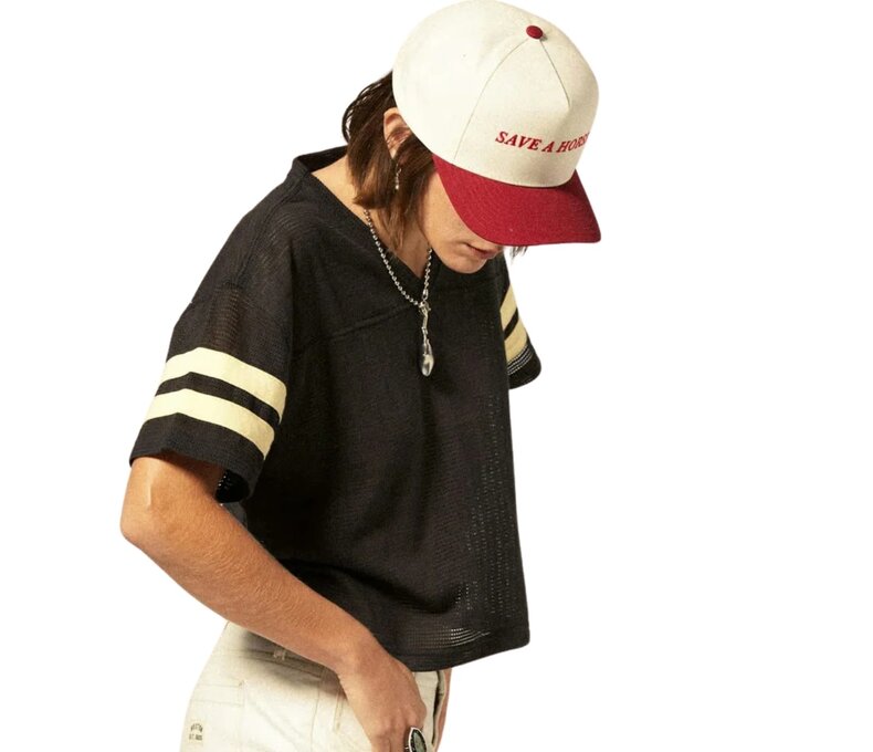 Women's Varsity Football Mesh T-Shirt