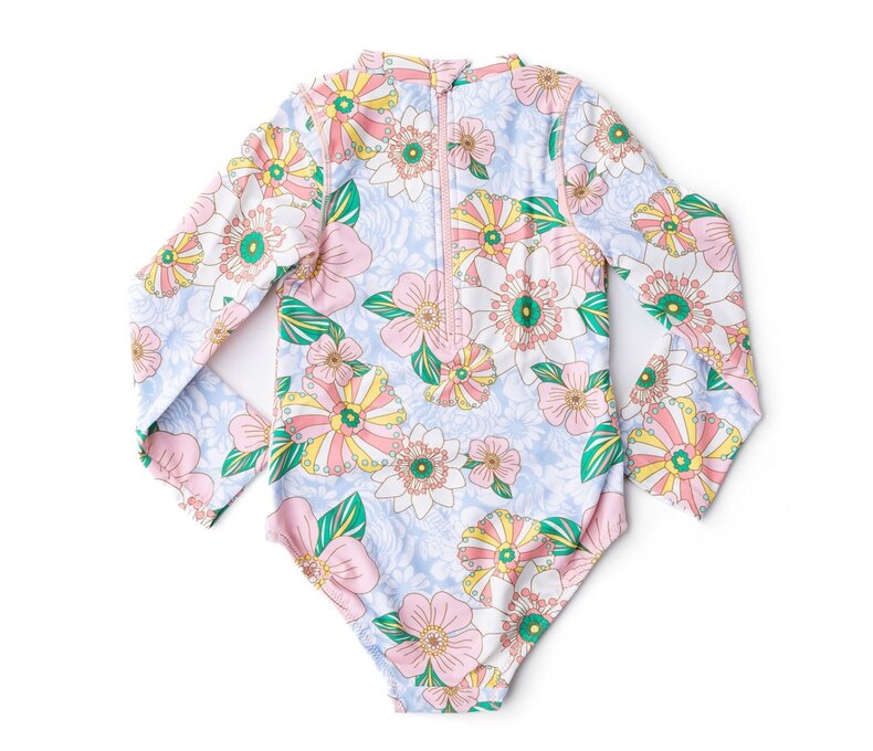 1pc Long Sleeve Bathing Suit