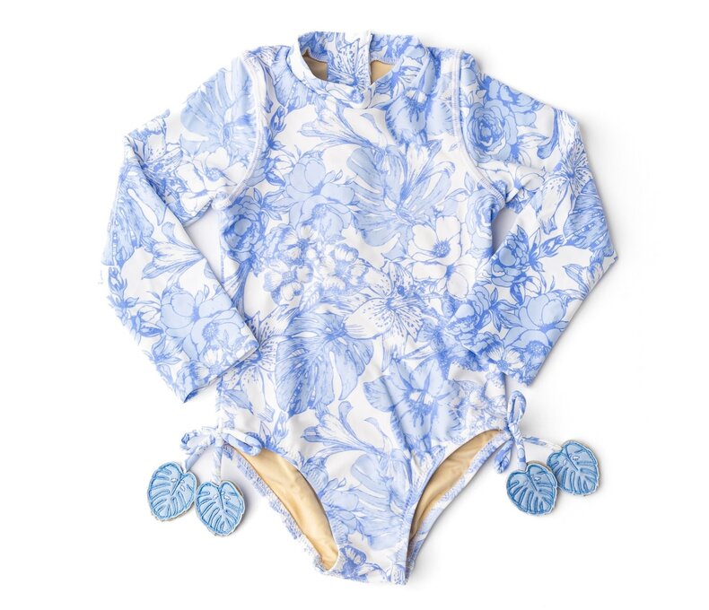 1pc Long Sleeve Bathing Suit