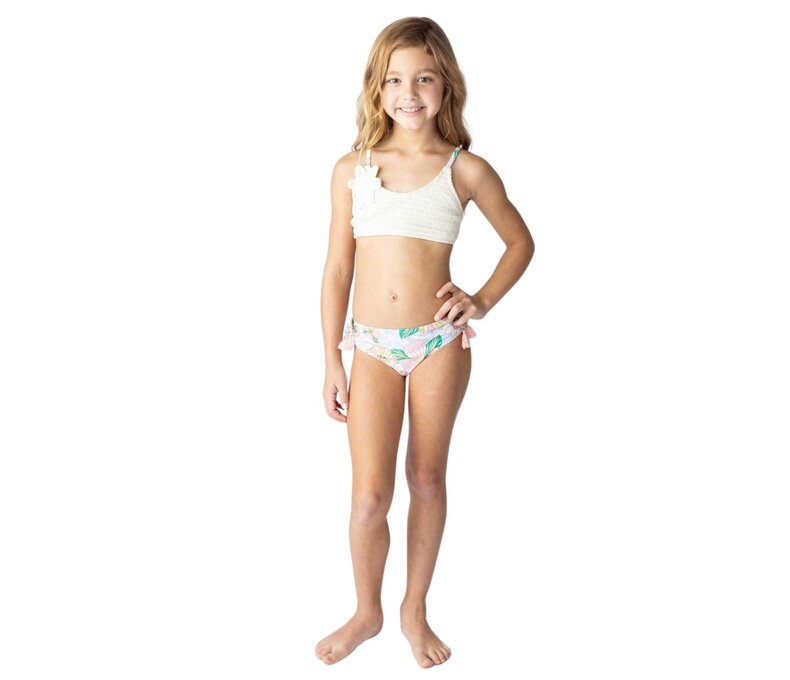 Girls Crochet Tie Back Two Piece Swimsuit
