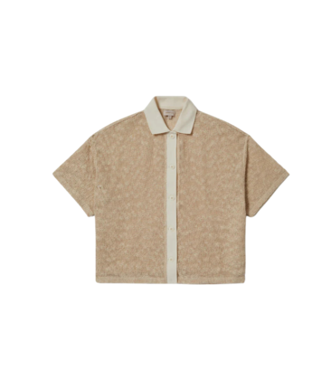 Women's Camp Mesh Button Down S/S Polo