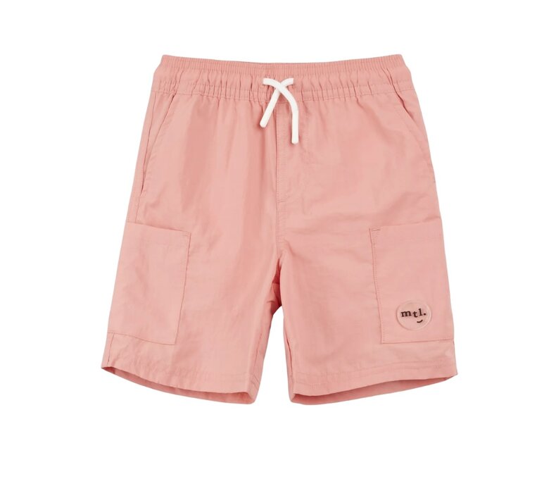 Boys Cargo Chambray Swim Trunks