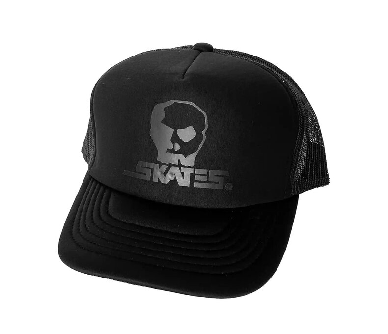 Foam Mesh Trucker Hat Large Blackout Logo