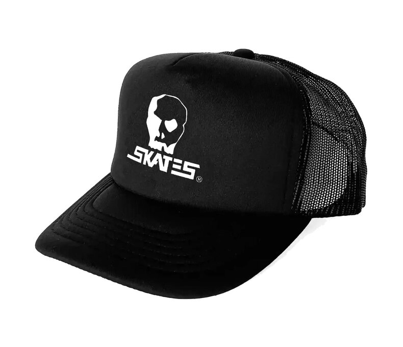 Horse Logo Foam Mesh Trucker Hat Black