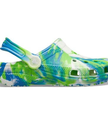 Kids Classic Glow-In-The-Dark Marbled Clogs