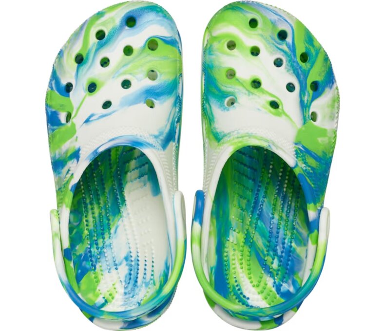 Kids Classic Glow-In-The-Dark Marbled Clogs