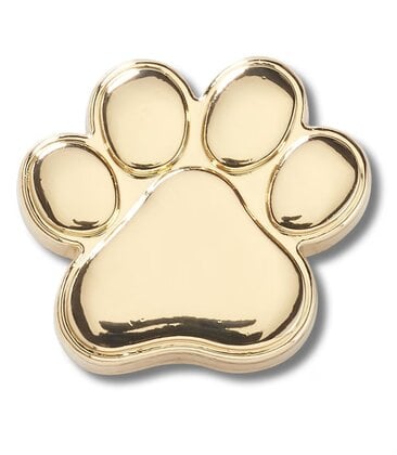 Gold Paw Print Jibbitz