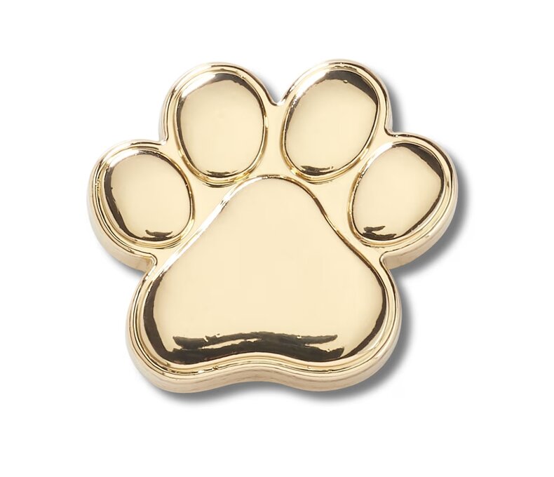 Gold Paw Print Jibbitz