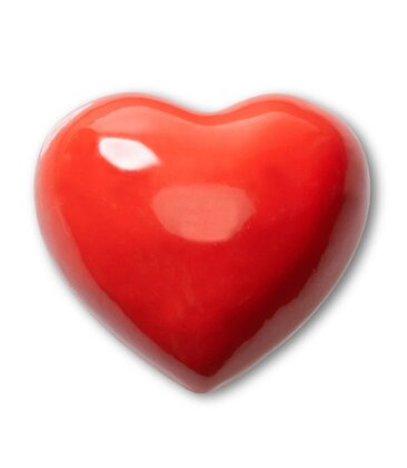 Puffy Metal Heart Jibbitz