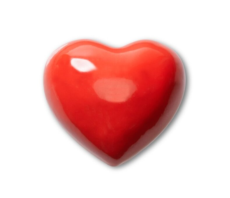 Puffy Metal Heart Jibbitz