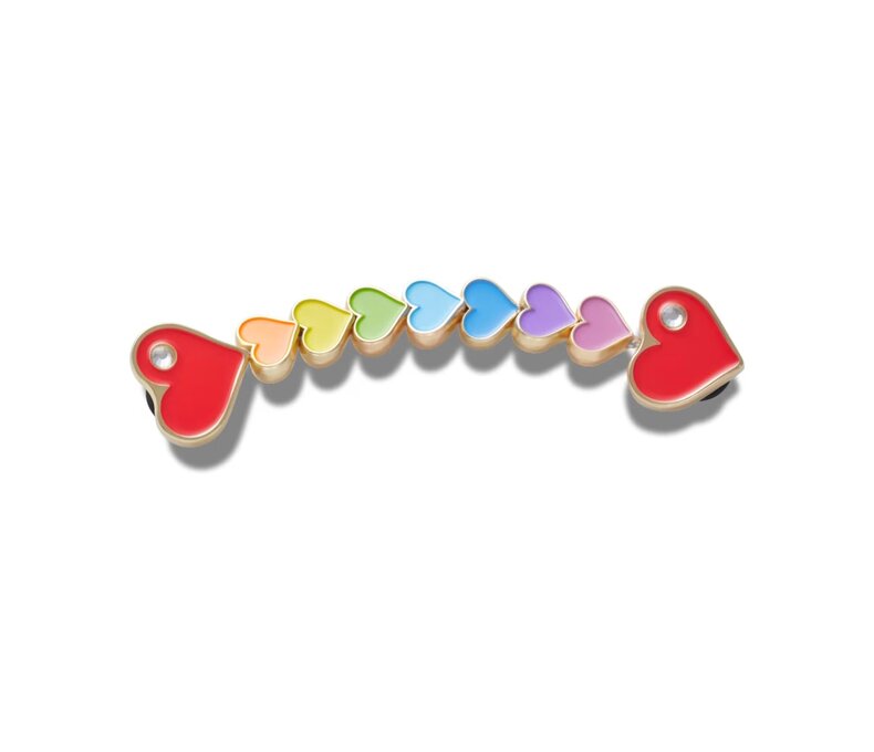 Rainbow Heart Chain Jibbitz