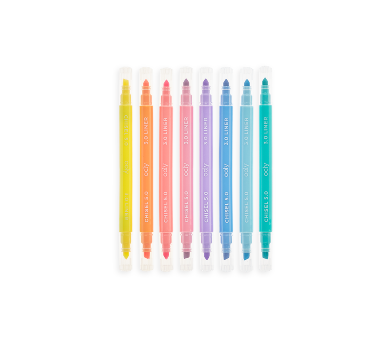 Pastel Liners Double-Ended Pastel Markers