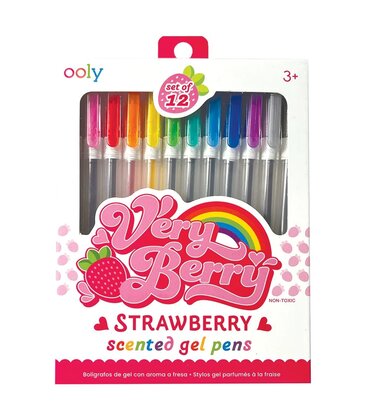 Very Berry Strawberry Scented Gel Pens