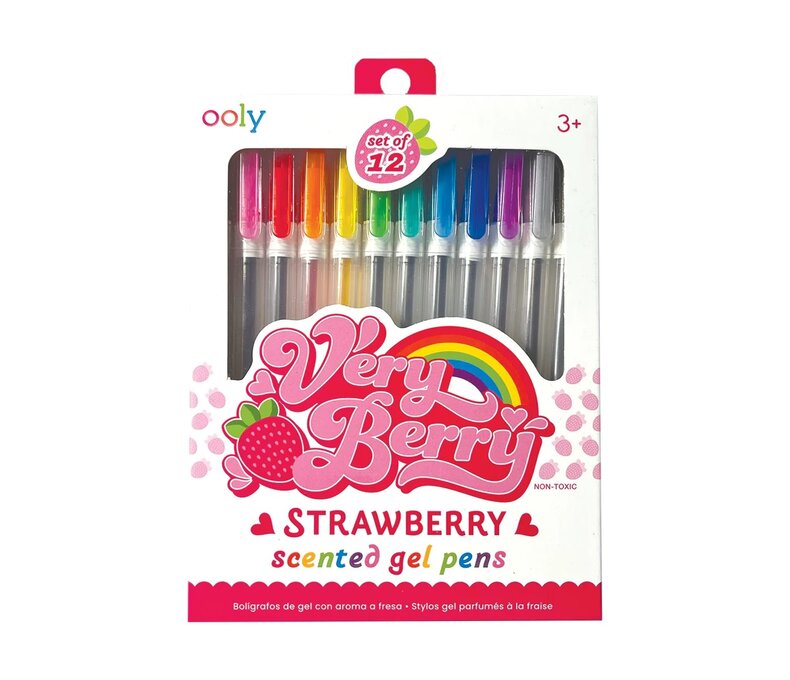 Very Berry Strawberry Scented Gel Pens