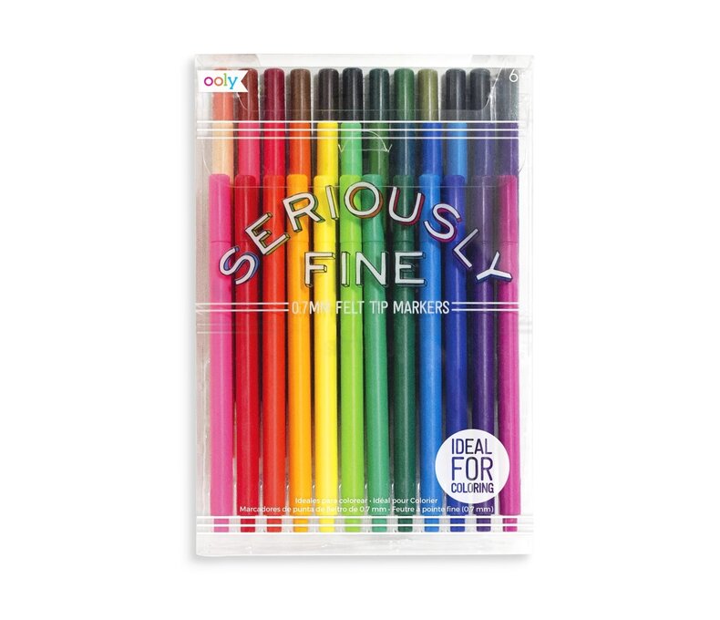 Seriously Fine Felt Tip Markers