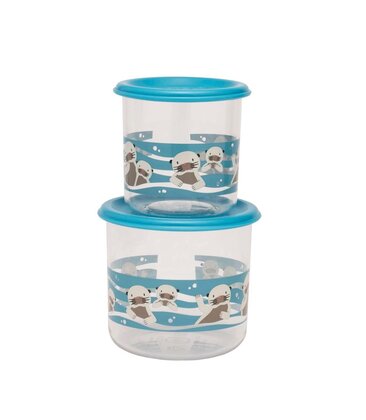Good Lunch Snack Containers Set of 2 Baby Otter Large