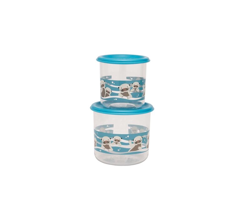 Good Lunch Snack Containers Set of 2 Baby Otter Large