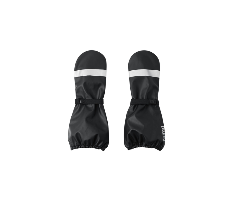 Kura Waterproof Shell Rain Mittens in Black