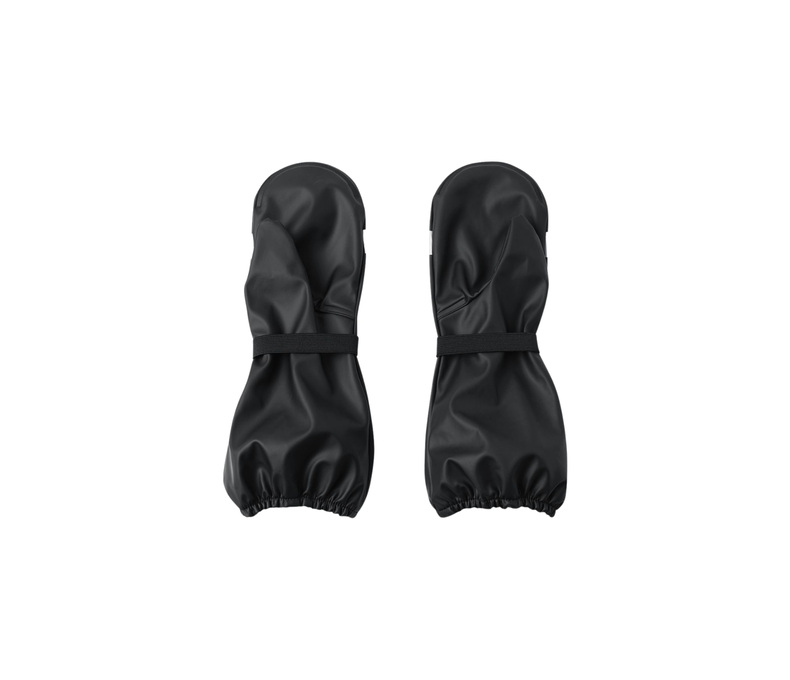Kura Waterproof Shell Rain Mittens in Black