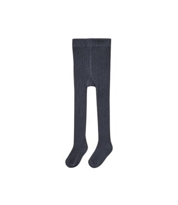 Girls Ribbed Tights in Navy or Natural