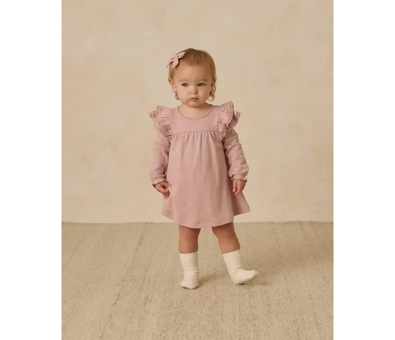 Long Sleeve Flutter Dress