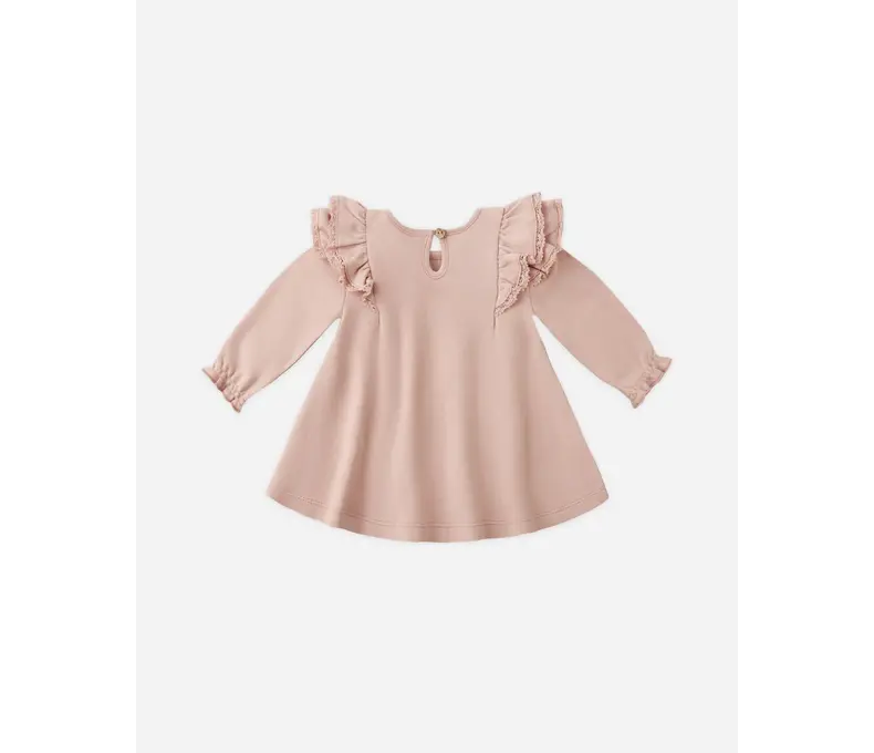 Long Sleeve Flutter Dress