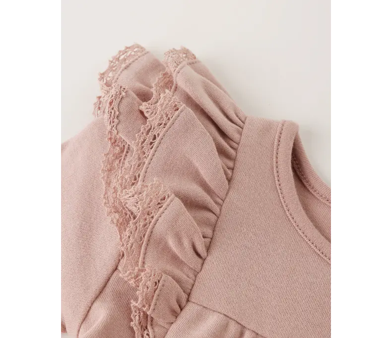 Long Sleeve Flutter Dress