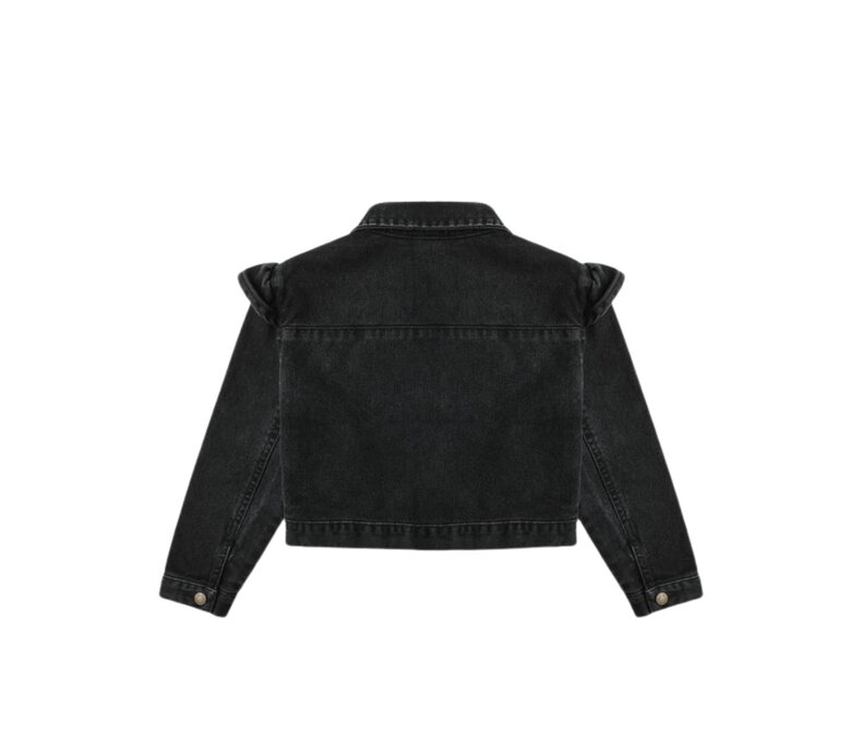 Girls Ruffle Denim Jacket